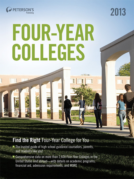 Title details for Four-Year Colleges 2013 by Peterson's - Available